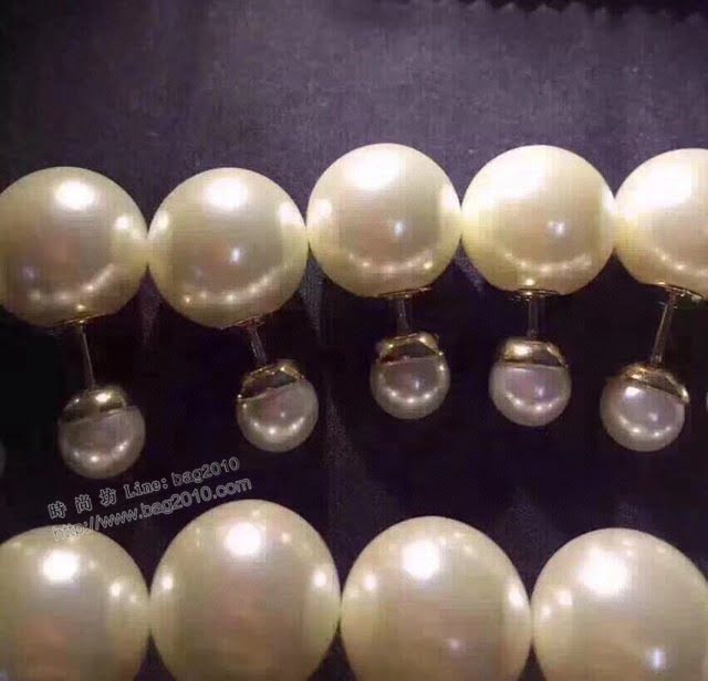 Dior飾品 迪奧早春最新經典大小珠耳釘耳環  zgd1334